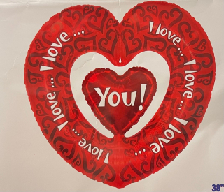 38" I Love you Balloon $ 20.00